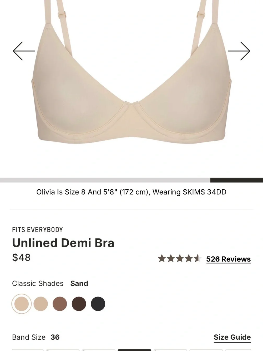 SKIMS Light Cream Underwire Bralette